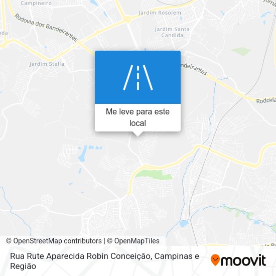Rua Rute Aparecida Robin Conceição mapa