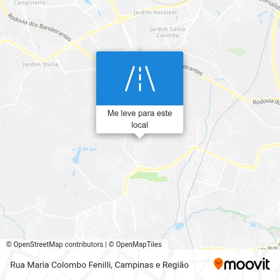 Rua Maria Colombo Fenilli mapa