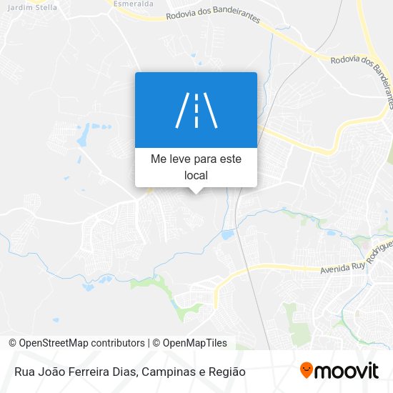 Rua João Ferreira Dias mapa