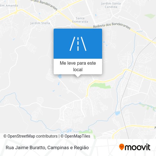 Rua Jaime Buratto mapa