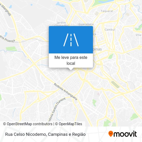 Rua Celso Nicodemo mapa