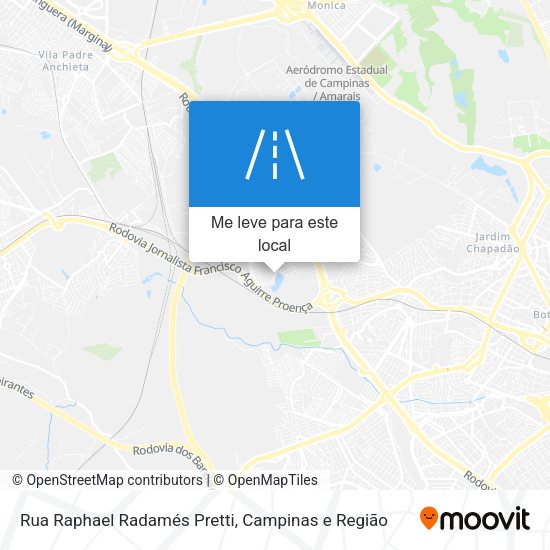 Rua Raphael Radamés Pretti mapa