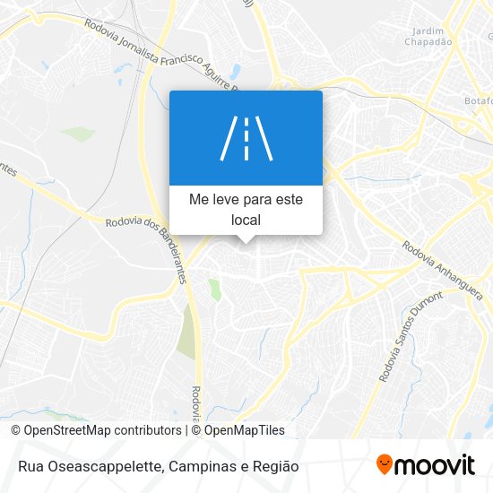 Rua Oseascappelette mapa