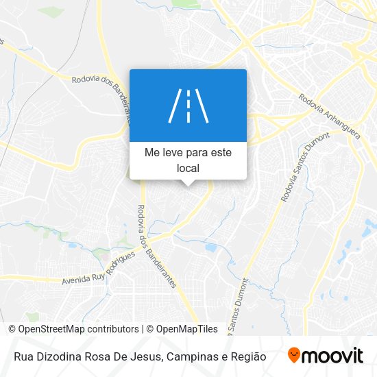 Rua Dizodina Rosa De Jesus mapa