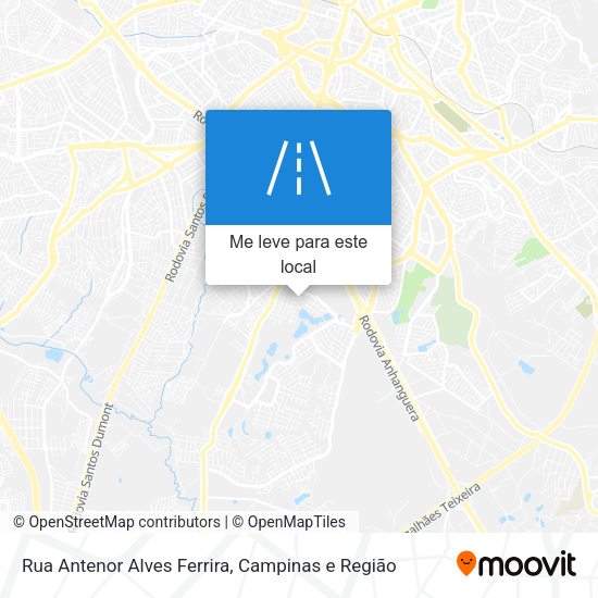 Rua Antenor Alves Ferrira mapa