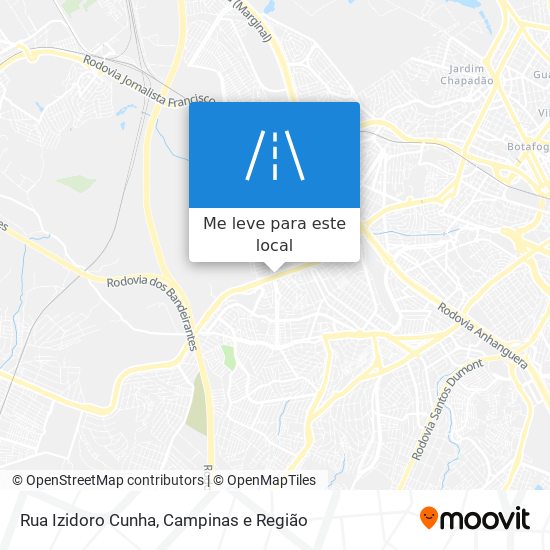 Rua Izidoro Cunha mapa