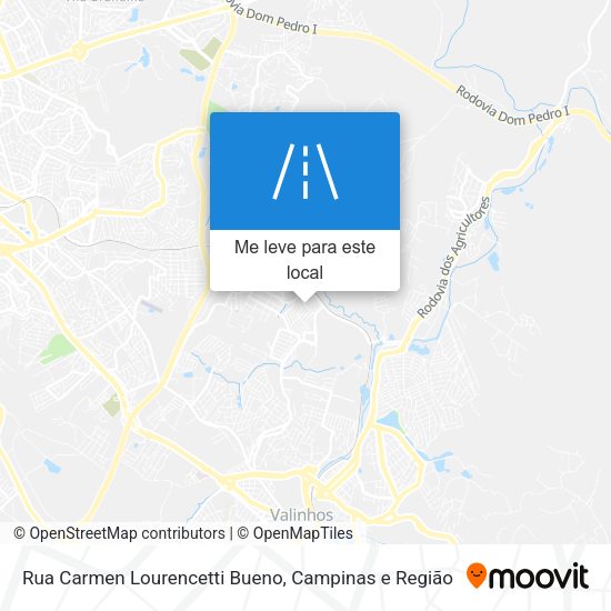 Rua Carmen Lourencetti Bueno mapa
