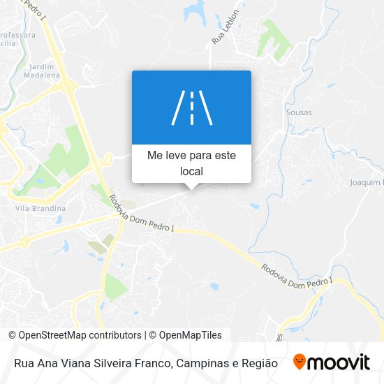 Rua Ana Viana Silveira Franco mapa