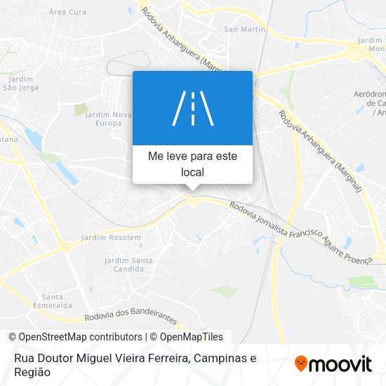 Rua Doutor Miguel Vieira Ferreira mapa