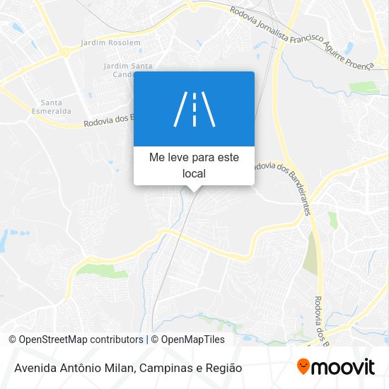 Avenida Antônio Milan mapa
