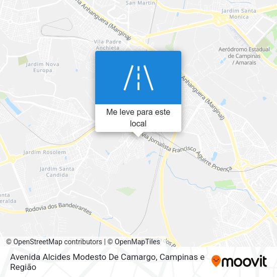 Avenida Alcides Modesto De Camargo mapa