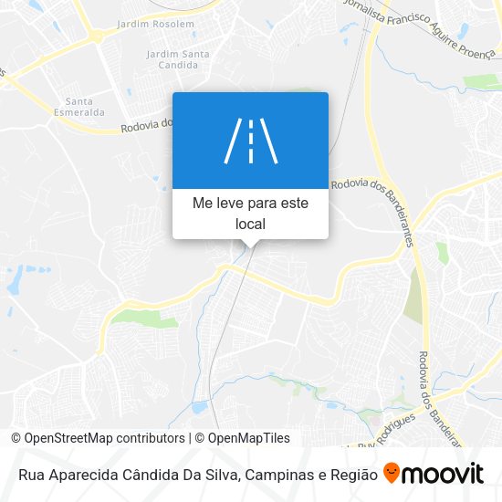 Rua Aparecida Cândida Da Silva mapa