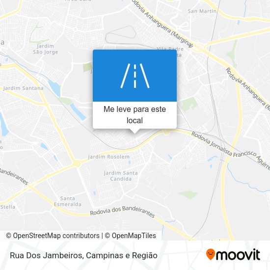 Rua Dos Jambeiros mapa
