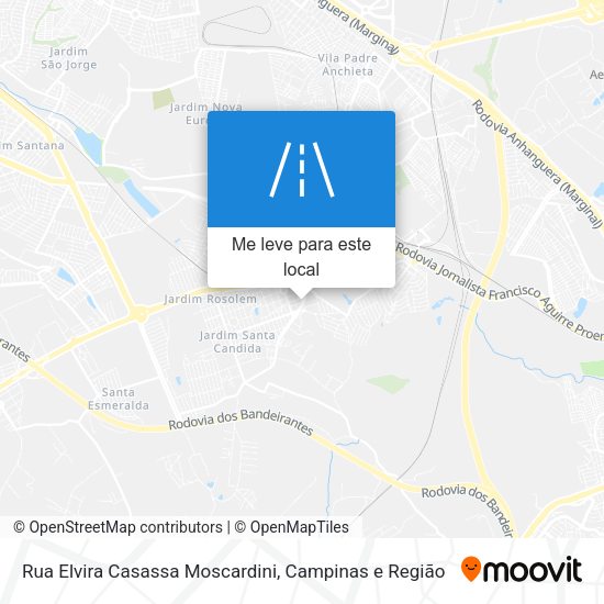 Rua Elvira Casassa Moscardini mapa
