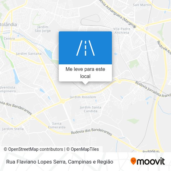 Rua Flaviano Lopes Serra mapa