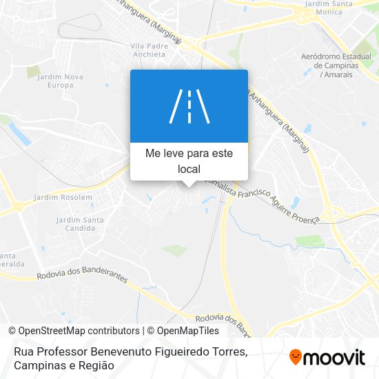 Rua Professor Benevenuto Figueiredo Torres mapa