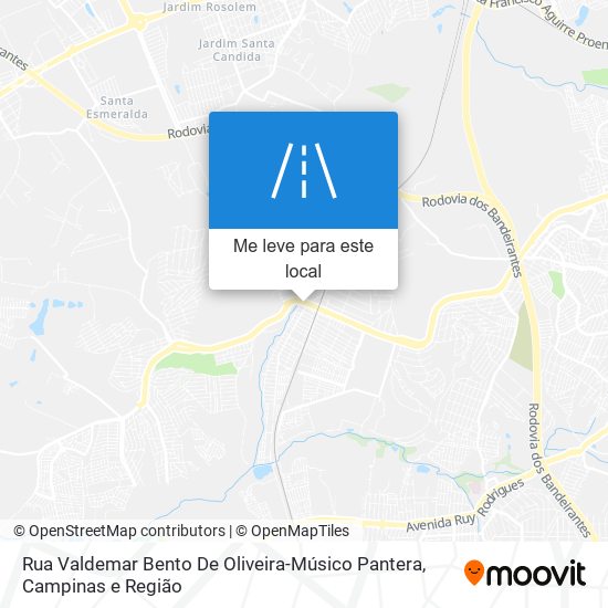 Rua Valdemar Bento De Oliveira-Músico Pantera mapa