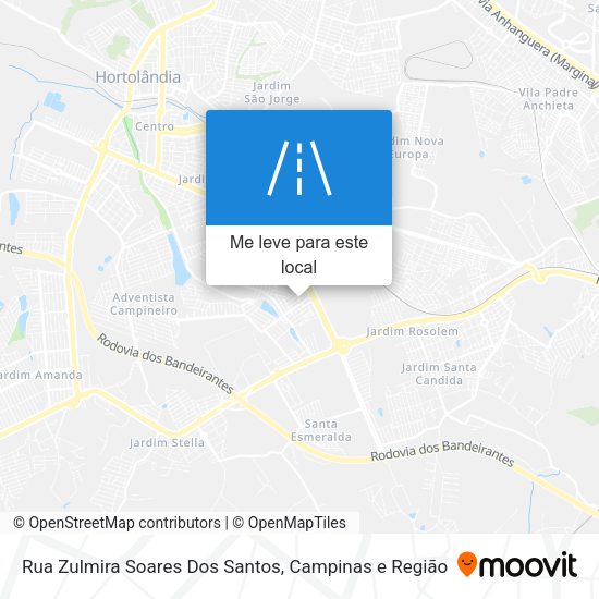 Rua Zulmira Soares Dos Santos mapa