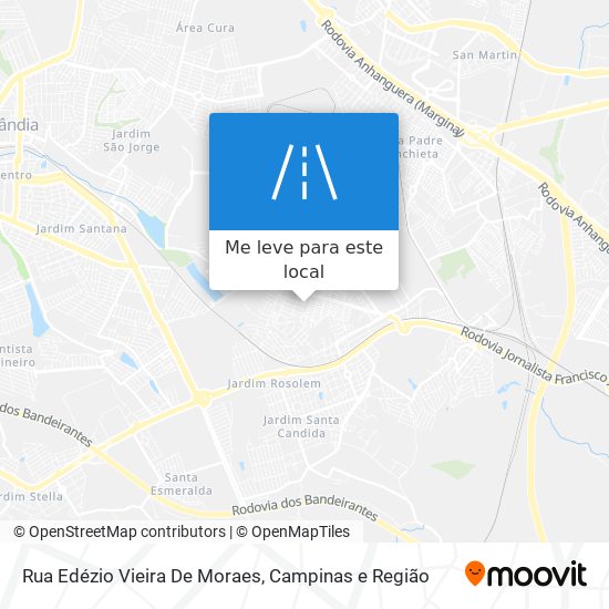 Rua Edézio Vieira De Moraes mapa