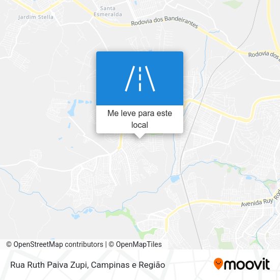 Rua Ruth Paiva Zupi mapa