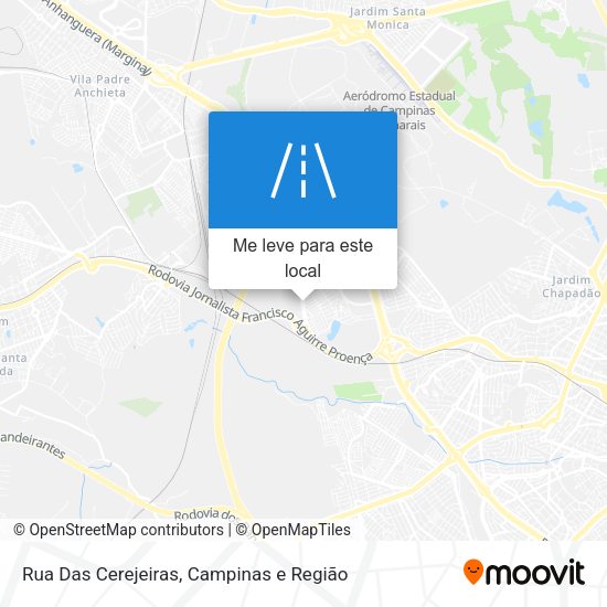 Rua Das Cerejeiras mapa
