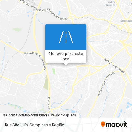 Rua São Luís mapa