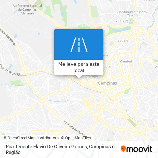 Rua Tenente Flávio De Oliveira Gomes mapa