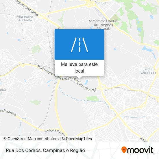 Rua Dos Cedros mapa
