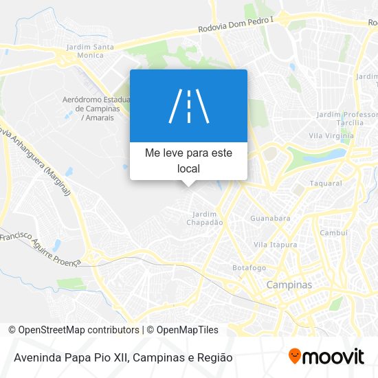 Aveninda Papa Pio XII mapa