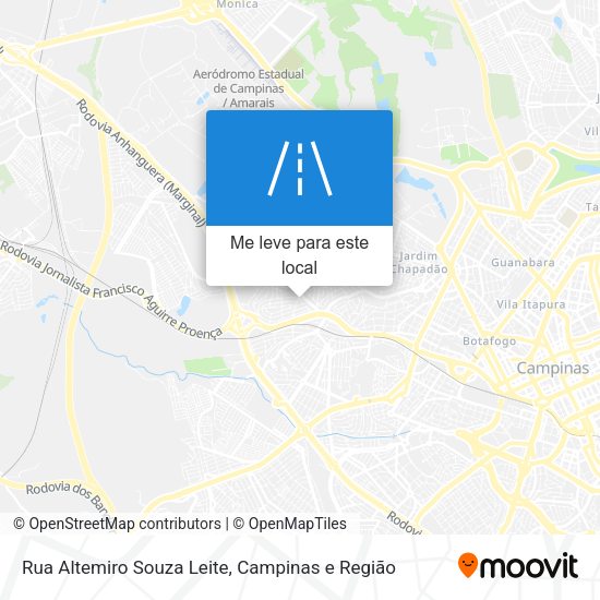 Rua Altemiro Souza Leite mapa