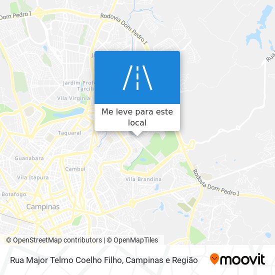 Rua Major Telmo Coelho Filho mapa
