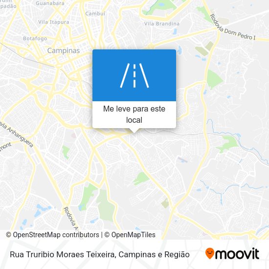 Rua Truribio Moraes Teixeira mapa
