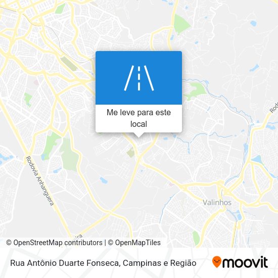 Rua Antônio Duarte Fonseca mapa