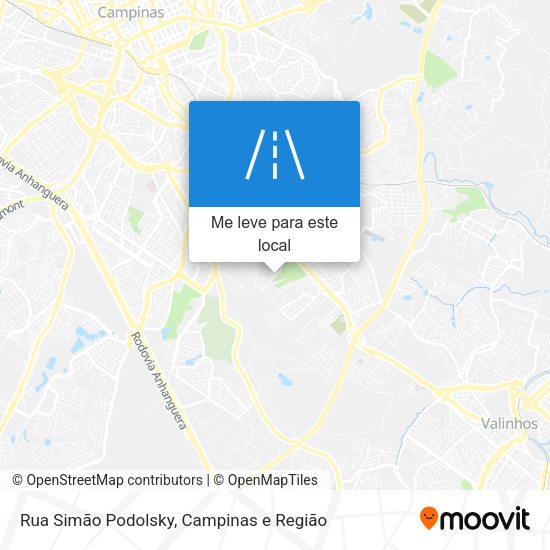 Rua Simão Podolsky mapa