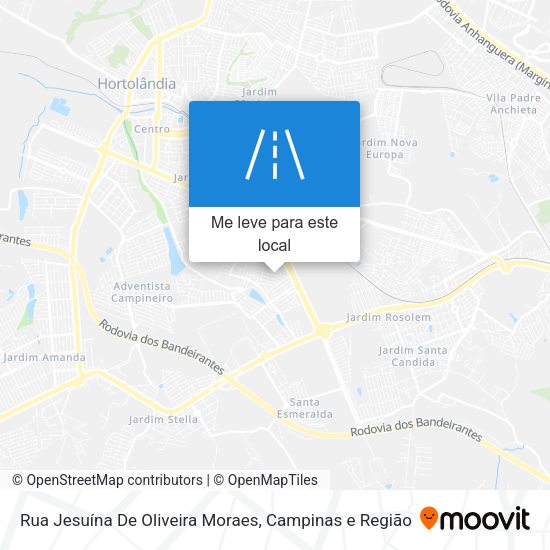 Rua Jesuína De Oliveira Moraes mapa