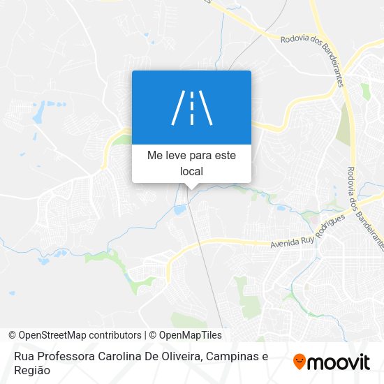 Rua Professora Carolina De Oliveira mapa