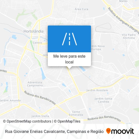 Rua Giovane Enéias Cavalcante mapa