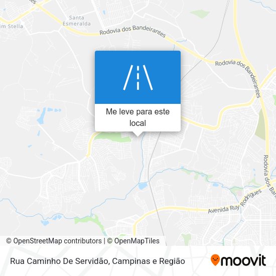Rua Caminho De Servidão mapa