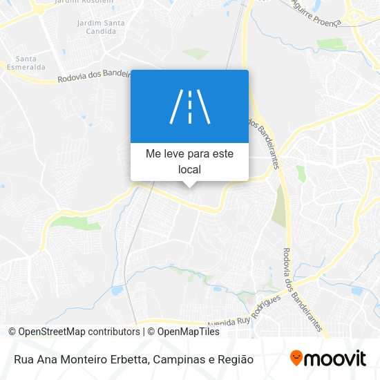 Rua Ana Monteiro Erbetta mapa