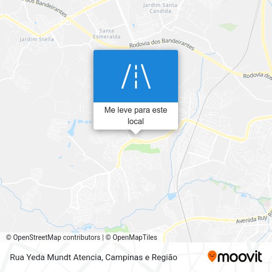 Rua Yeda Mundt Atencia mapa