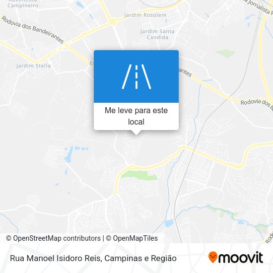 Rua Manoel Isidoro Reis mapa