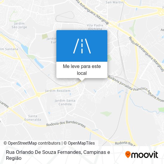 Rua Orlando De Souza Fernandes mapa
