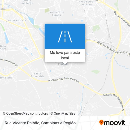 Rua Vicente Palhão mapa