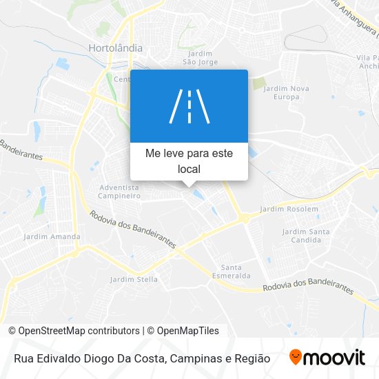 Rua Edivaldo Diogo Da Costa mapa