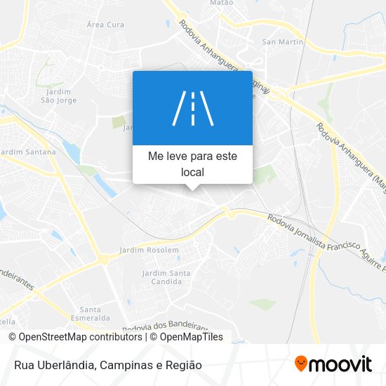 Rua Uberlândia mapa