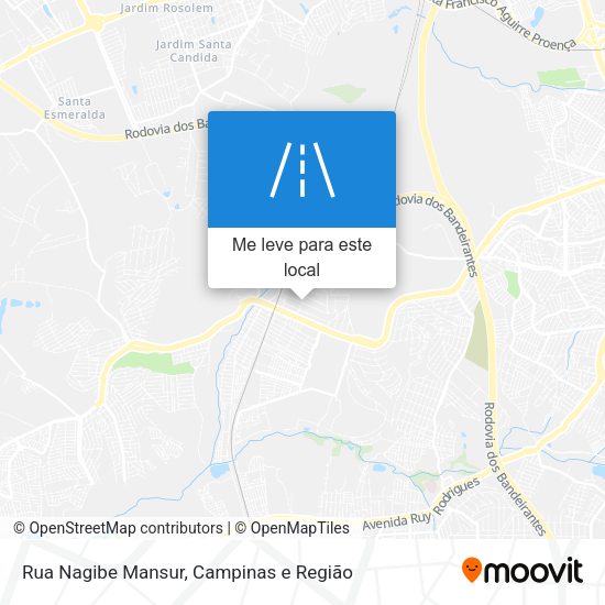 Rua Nagibe Mansur mapa