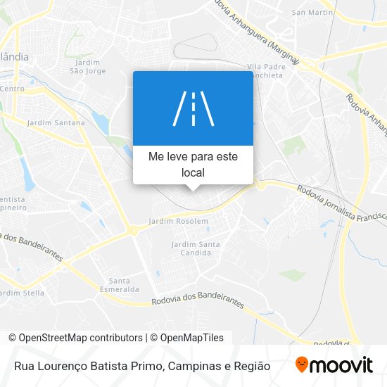 Rua Lourenço Batista Primo mapa