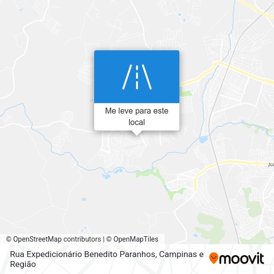 Rua Expedicionário Benedito Paranhos mapa
