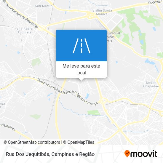 Rua Dos Jequitibás mapa
