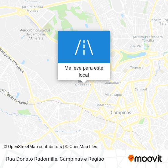 Rua Donato Radomille mapa